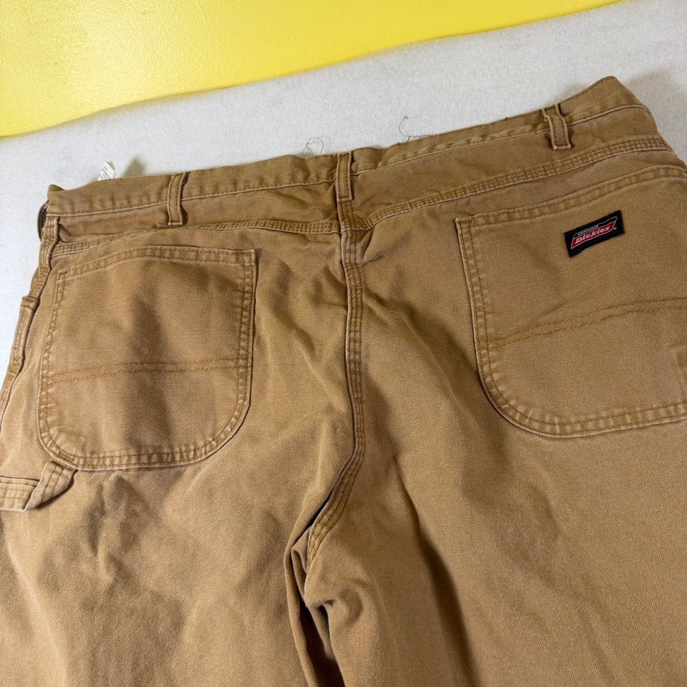Genuine Dickies Mens Brown Duck Canvas Carpenter Work Pants 40x30 Utility SKU6